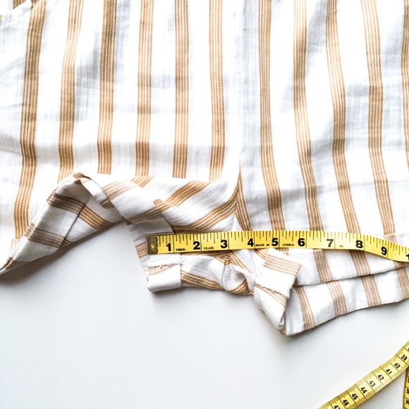 NWOT thread & supply striped romper w/pockets - Picture 12 of 12